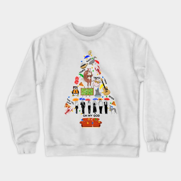 FRIENDS CHRISTMAS TREE Crewneck Sweatshirt by Freedom Haze